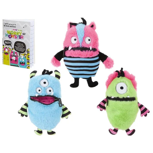 PMS Worry Monster Rabbit Fur Soft Plush Toy 11-inch - Assorted 1pc - Laadlee