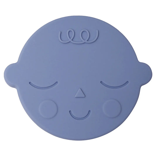 Mushie Teether Face Blueberry - Laadlee