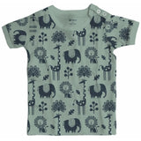 Olen Organic - Phia Printed On the Go Tee - Tea Green - Laadlee