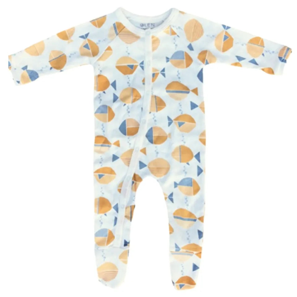 Olen Organic - Meri Print Footed Pajama - Laadlee