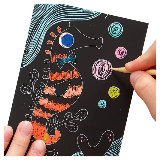 OOLY Mini Scratch & Scribble - Friendly Fish - Laadlee