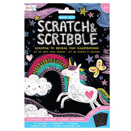 OOLY Mini Scratch & Scribble - Funtastic Friends - Laadlee