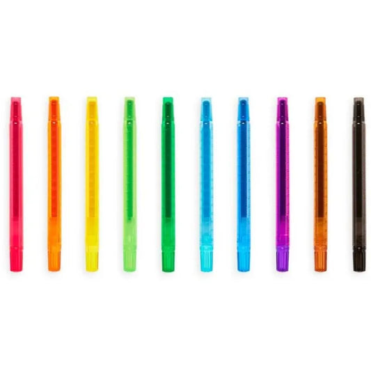 OOLY Yummy Yummy Scented Twist Up Crayons - Set of 10 - Laadlee