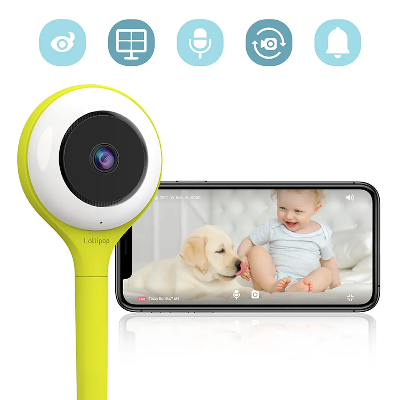 Lollipop Baby Monitor - Pistachio - Laadlee