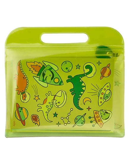 OOLY Mini Traveler Coloring & Activity Kit - Dinosaurs in Space - Laadlee
