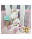 Pikkaboo Snuggle & Play Crocheted Unicorn Set - Laadlee