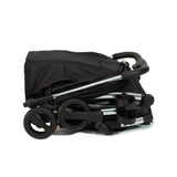Youbi Toddler German Travel Light Stroller-Black with New Born Attachment - Laadlee