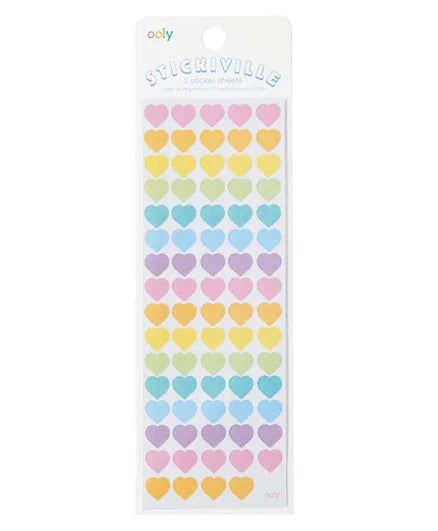 OOLY Stickiville Stickers - Skinny - Mini Hearts - Laadlee