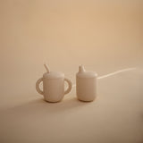 Mushie Silicone Training Cup + Straw Shifting Sand - Laadlee