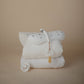 Mushie Crib Sheet Medium White - Laadlee