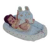 Forever Cute Newborn Bed with Pillow - Blue - Laadlee
