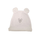 Forever Cute Newborn Hat - White - Laadlee
