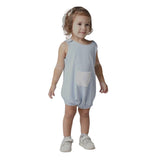 Forever Cute Overall Romper - Blue - Laadlee