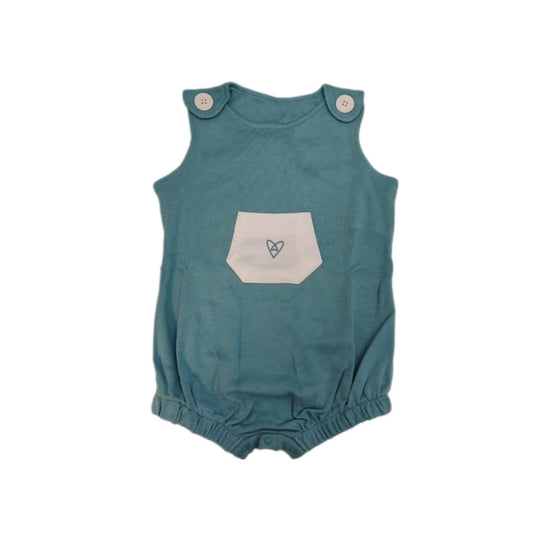 Forever Cute Overall Romper - Mint - Laadlee