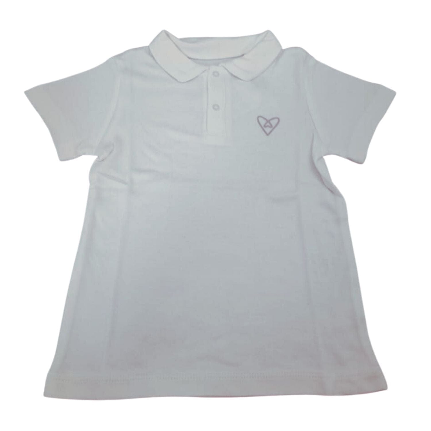 Forever Cute Polo T-shirt - White - Laadlee