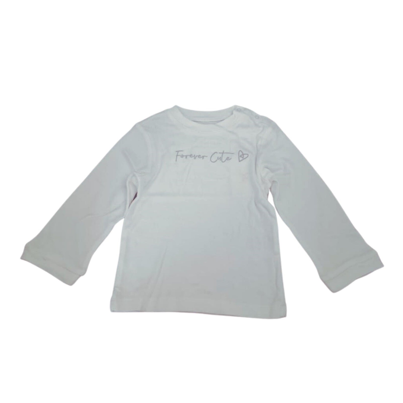Forever Cute Pyjama Top - White - Laadlee