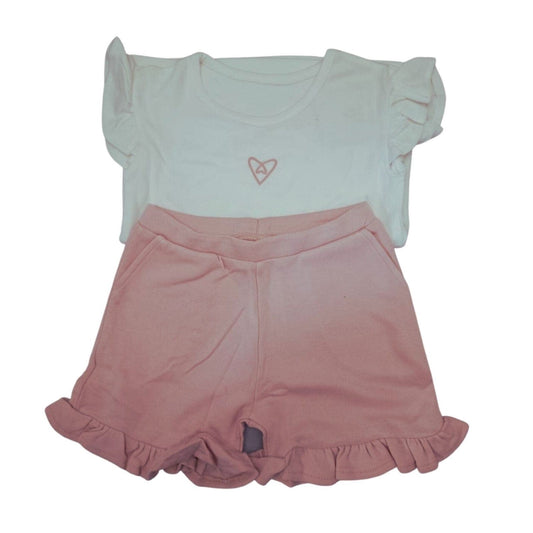 Forever Cute Ruffle Shorts Set with Bamboo Hat - Laadlee
