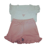 Forever Cute Ruffle Shorts Set with Bamboo Hat - Laadlee