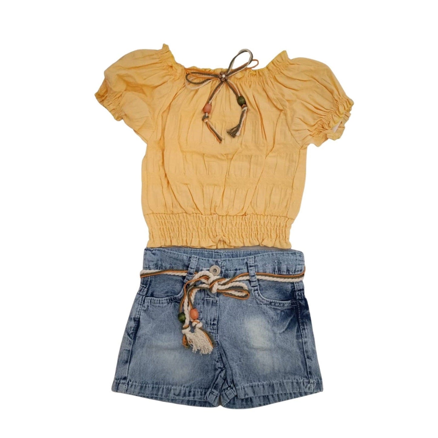 Forever Cute Shorts & Top - Peach - Laadlee