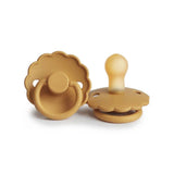 Frigg Daisy Latex Baby Pacifier 6M-18M, 1Pack, Honey Gold - Size 2 - Laadlee