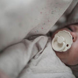 Frigg Daisy Latex Baby Pacifier 6M-18M, 2Pack, Cappucino/Cream - Size 2 - Laadlee