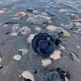 Frigg Daisy Latex Baby Pacifier 6M-18M, 2Pack, Dark Navy/Cream - Size 2 - Laadlee