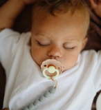 Frigg Daisy Latex Baby Pacifier 0-6M, 1Pack, French Gray Night - Size 1 - Laadlee