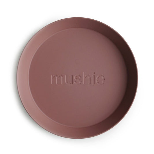 Mushie Dinner Plate Round Woodchuck - Laadlee