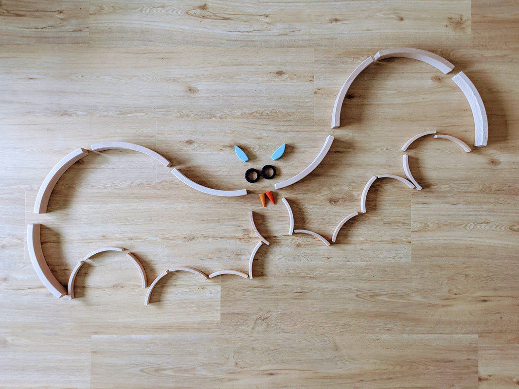 Abel Mini Wooden Blocks - 66pcs - Laadlee