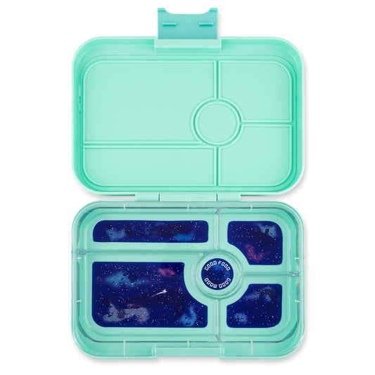Yumbox Tapas 5 Compartment Space/Galaxy Lunch Box - Bali Aqua - Laadlee