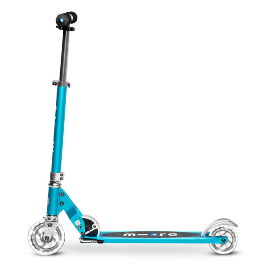 Micro Sprite Scooter with LED Wheels - Ocean Blue - Laadlee