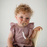 Frigg Daisy Silicone Baby Pacifier 6M-18M, 1Pack, Powder Blush - Size 2 - Laadlee