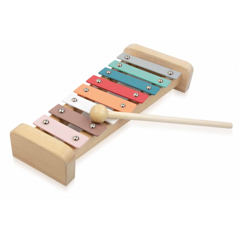 Sassi Book and Wooden Toys - Learn and Play The Xylophone - Laadlee