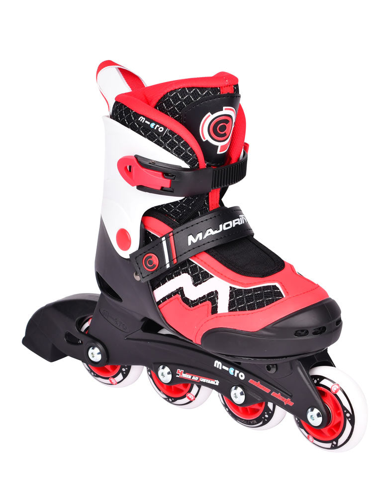Micro Skates Majority - Red (Size 31-34) - Laadlee