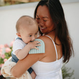 Mushie Teether Rainbow Cambridge Blue - Laadlee