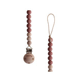 Mushie Pacifier Clips Eva Redwood - Laadlee