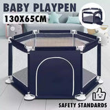 Pikkaboo Portable Playpen with 30 Free balls - Navy - Laadlee