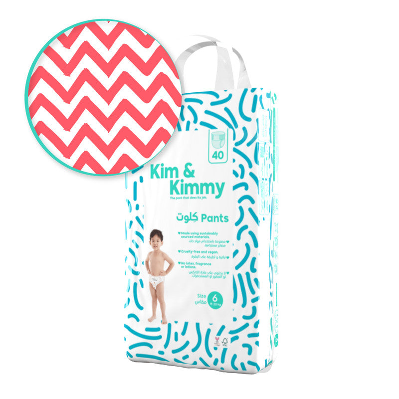 Kim & Kimmy - Size 6 Zig Zag Swag Pants, 15-20kg qty 40 - Laadlee
