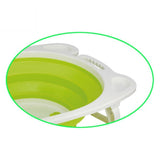 Pikkaboo Baby Foldable Portable Non-Slip Bath Tub - Green - Laadlee