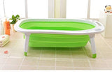Pikkaboo Baby Foldable Portable Non-Slip Bath Tub - Green - Laadlee