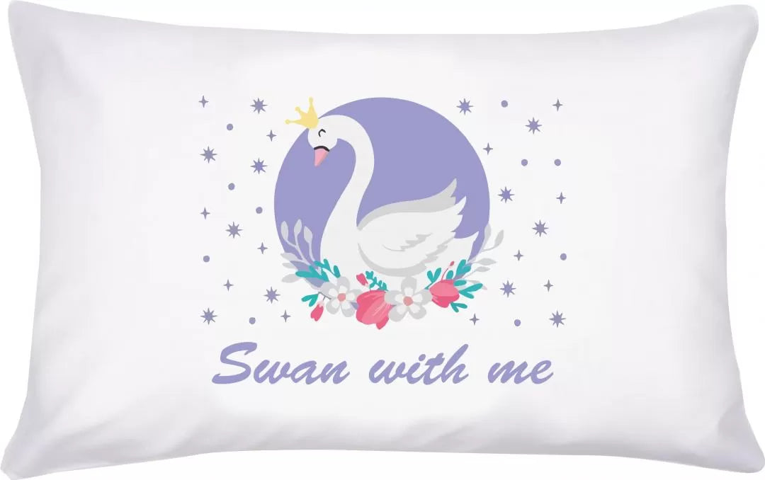 Pikkaboo Pillowcase Cover for Kids - Swan - Laadlee