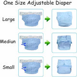 Pikkaboo - Diaper with Adjustable Snap Buttons - Mermaid - Laadlee