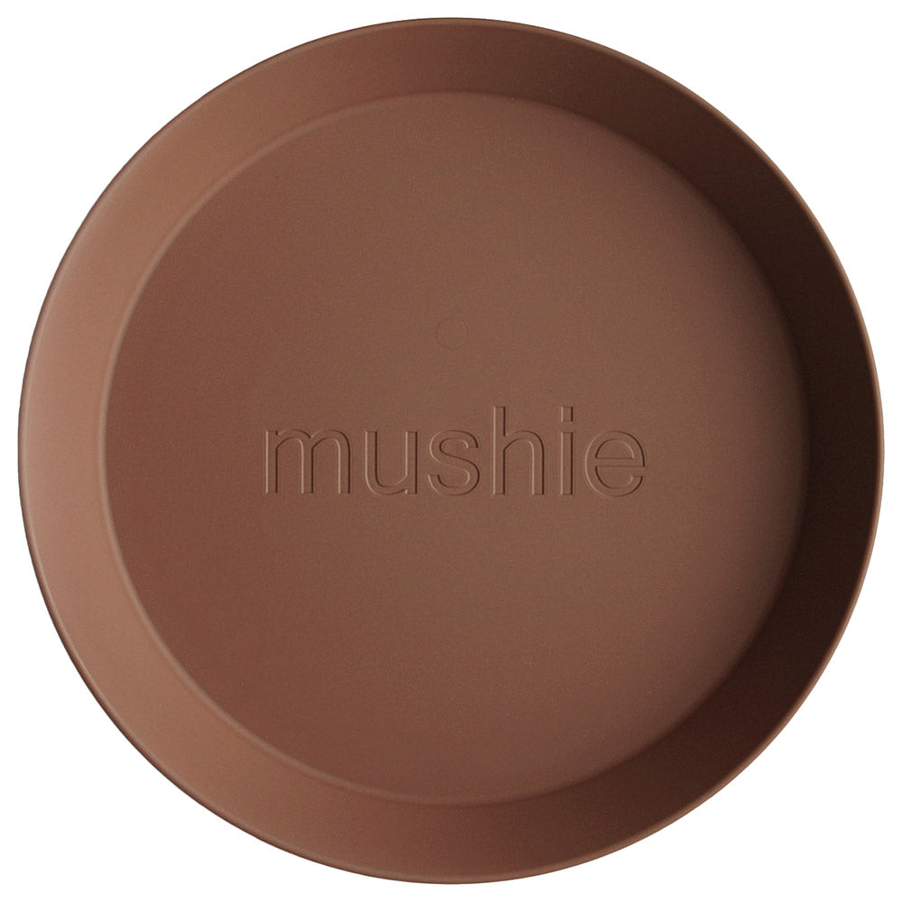 Mushie Dinner Plate Round Caramel (Set of 2) - Laadlee