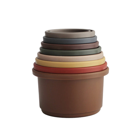 Mushie Stacking Cups Retro - Laadlee