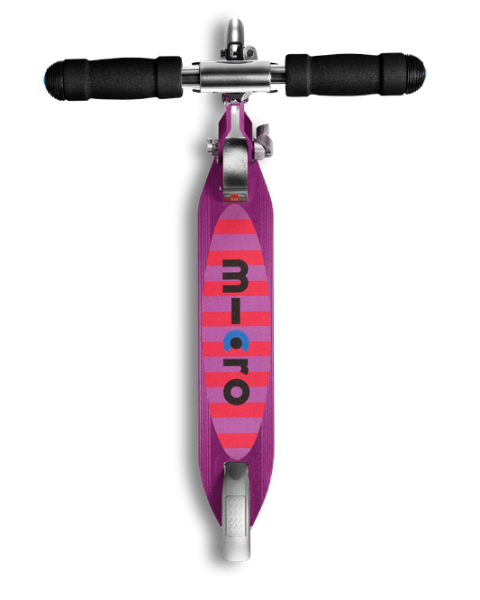 Micro Sprite Scooter with LED Wheels - Purple Stripe - Laadlee