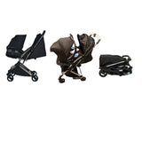 Youbi Toddler German Travel System with New Born Attachment - Black - Laadlee
