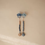 Mushie Pacifier Clips Eva Iron - Laadlee