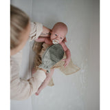 Mushie Bath Mitt 2-Pack Moss - Laadlee