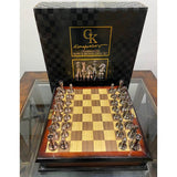 Ambassador - KASPAROV Grandmaster Silver & Bronze Chess Set - Laadlee