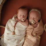 Frigg Daisy Latex Baby Pacifier 6M-18M, 1Pack, Cotton Candy - Size 2 - Laadlee